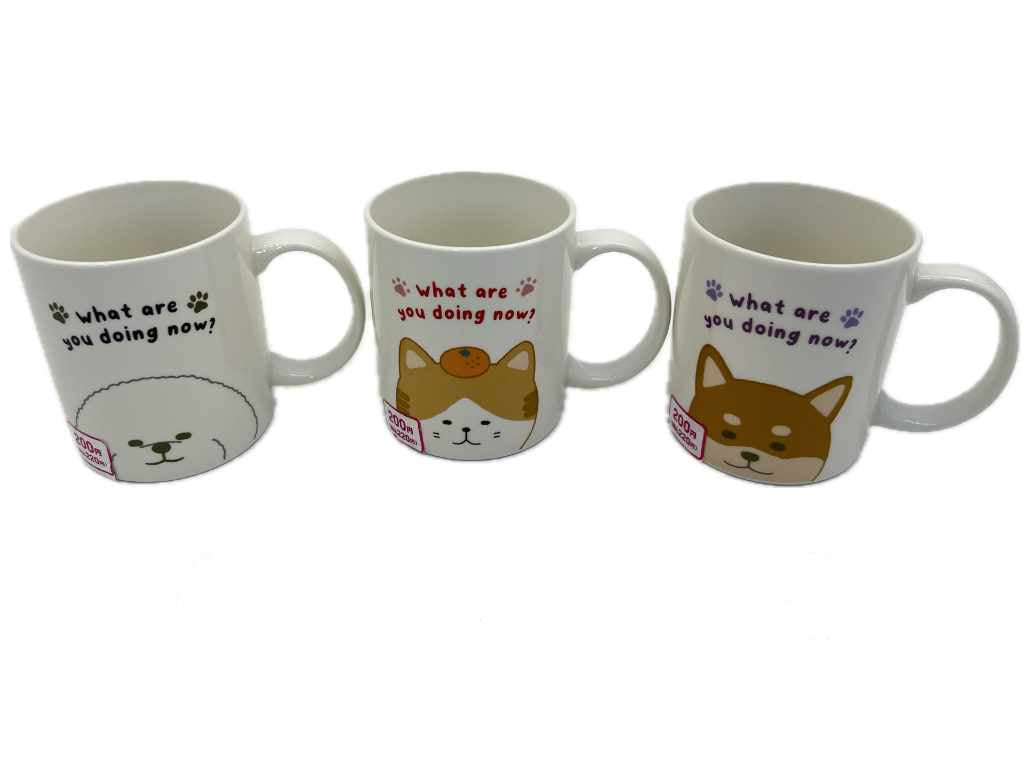 マグカップ（キャット＆ドッグ） ダイソー(DAISO)
