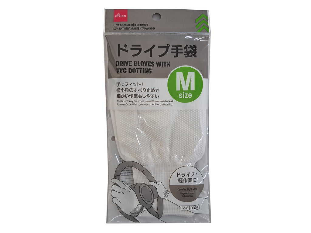 ドライブ手袋（すべり止め付、Ｍ） ダイソー(DAISO)