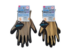 吸水速乾背抜き手袋（天然ゴム、Ｓ） ダイソー(DAISO)