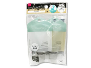 掛けられるつめ替えパウチ（ワンタッチタイプ、２個、シンプル） ダイソー(DAISO)