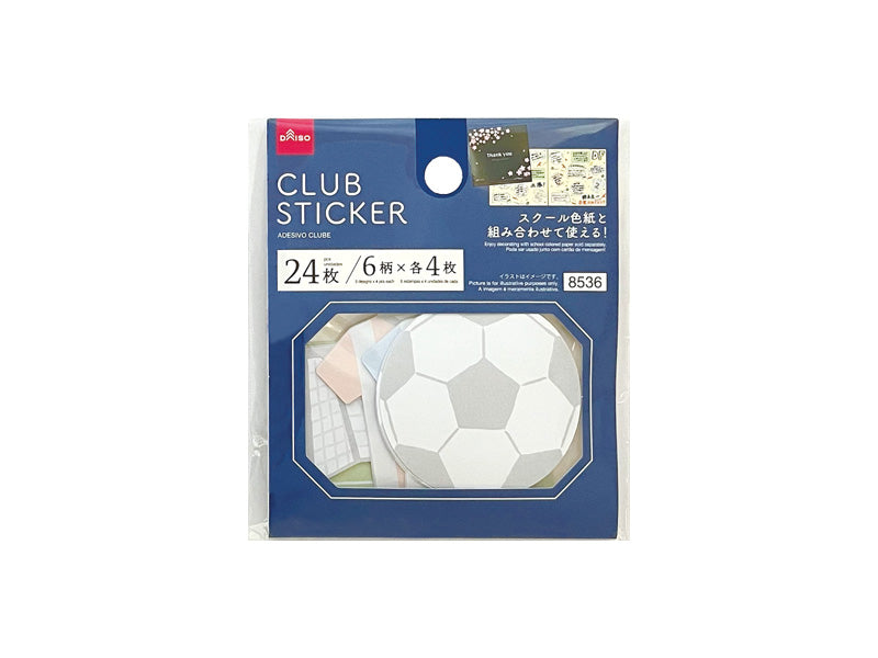 フレークシール（サッカー） ダイソー(DAISO)