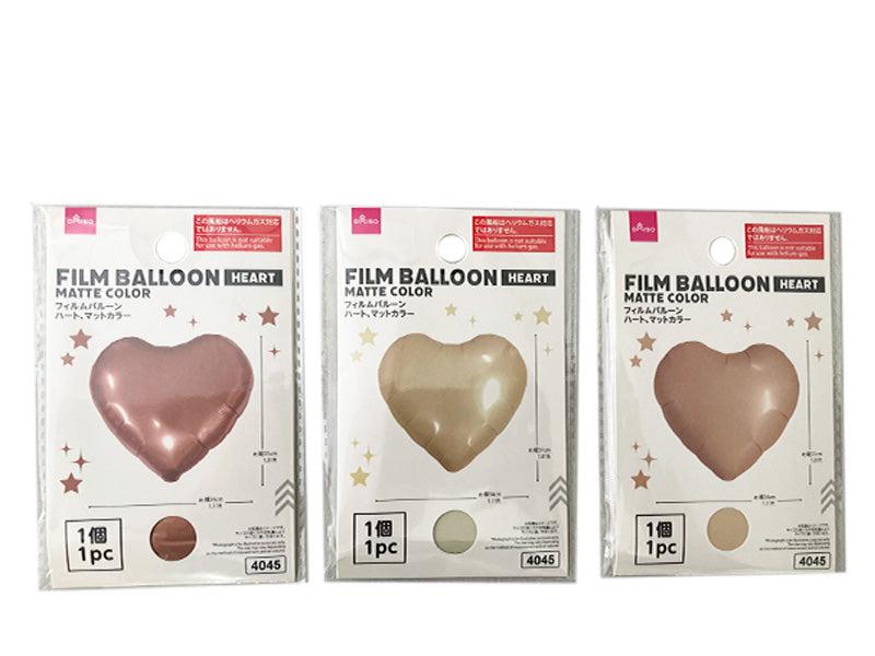 フィルムバルーン（ハート、マットカラー） ダイソー(DAISO)