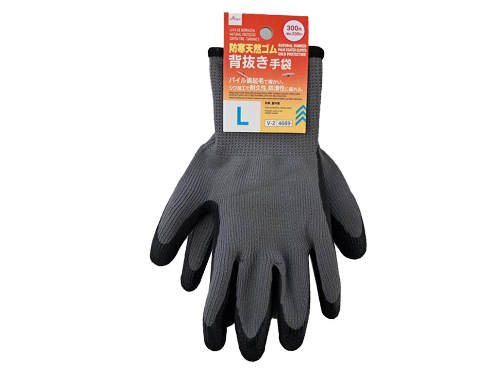 防寒天然ゴム背抜き手袋（Ｌ） ダイソー(DAISO)