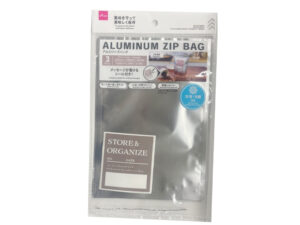 アルミジップバッグ（シール付、３枚） ダイソー(DAISO)