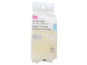 水切れが良いキッチンスポンジ（３個） ダイソー(DAISO)