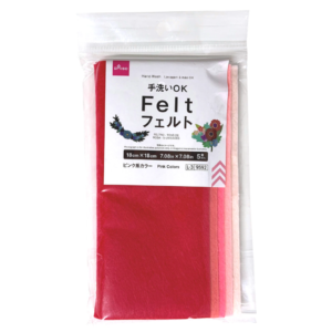 フェルト（ピンク系カラー、５枚） ダイソー(DAISO)