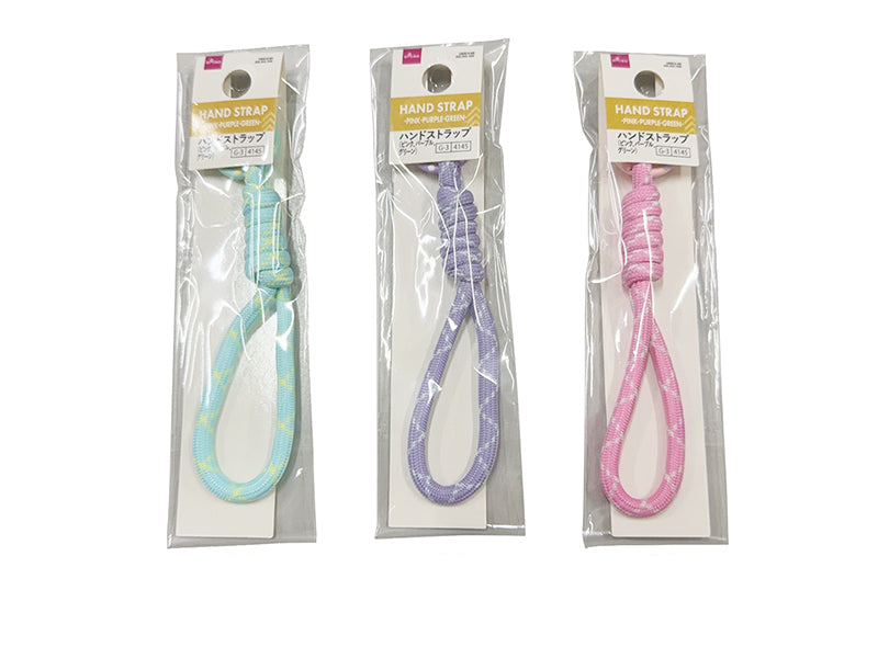 ハンドストラップ（ピンク、パープル、グリーン） ダイソー(DAISO)