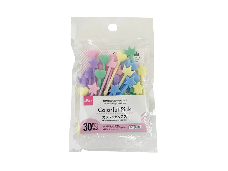 カラフルピックス（３０本） ダイソー(DAISO)