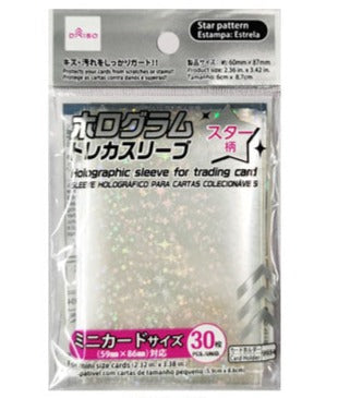 ホログラムトレカスリーブ（ミニサイズ対応、スター柄、３０枚） ダイソー(DAISO)