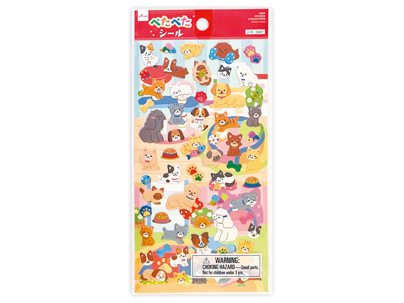 ステッカー７（８、いぬ・ねこ） ダイソー(DAISO)
