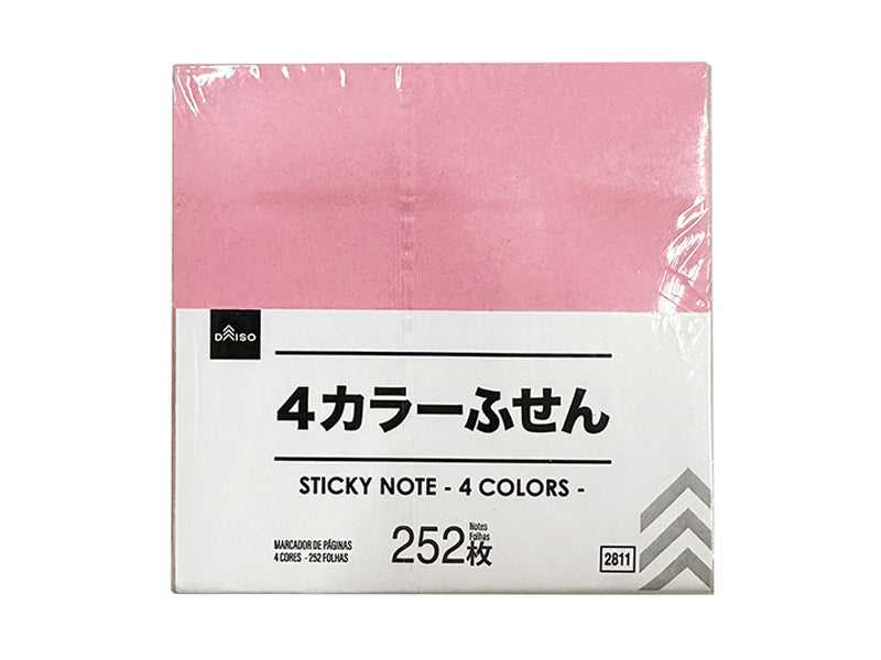 ４色ふせん（２５２枚） ダイソー(DAISO)