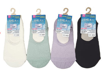 １秒吸水ソックス（レディース、粗メッシュ、カバー） ダイソー(DAISO)