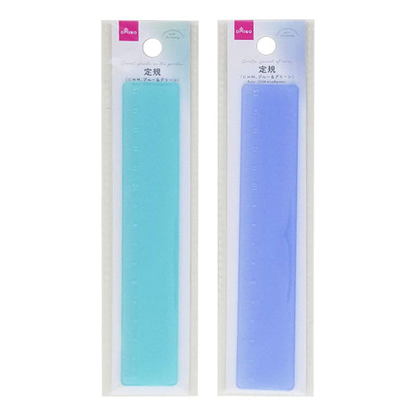 定規（ＣＨＭ、ブルー＆グリーン） ダイソー(DAISO)