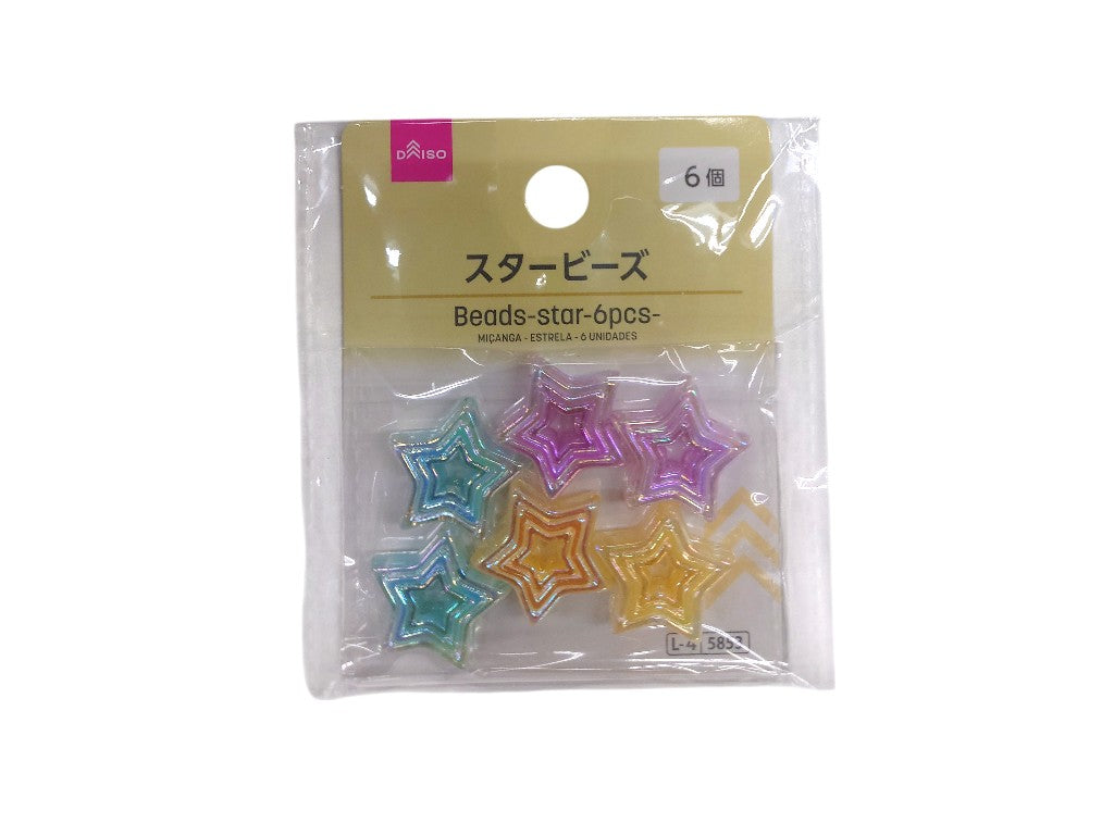ビーズ（スター、６個） ダイソー(DAISO)