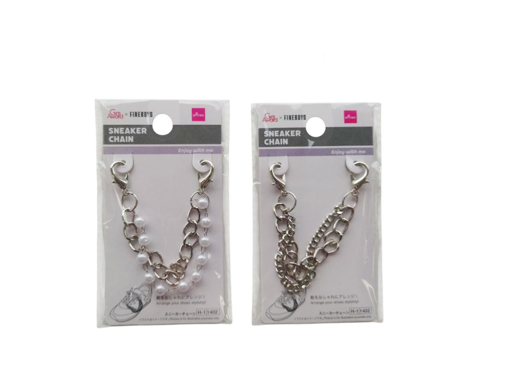 スニーカーチェーン（シルバーカラー、パール調） ダイソー(DAISO)