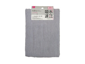 バスタオル（吸水速乾、グレー） ダイソー(DAISO)