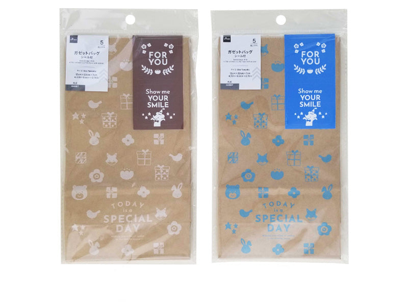 ガゼットバッグ（キッズ、５枚、シール付） ダイソー(DAISO)