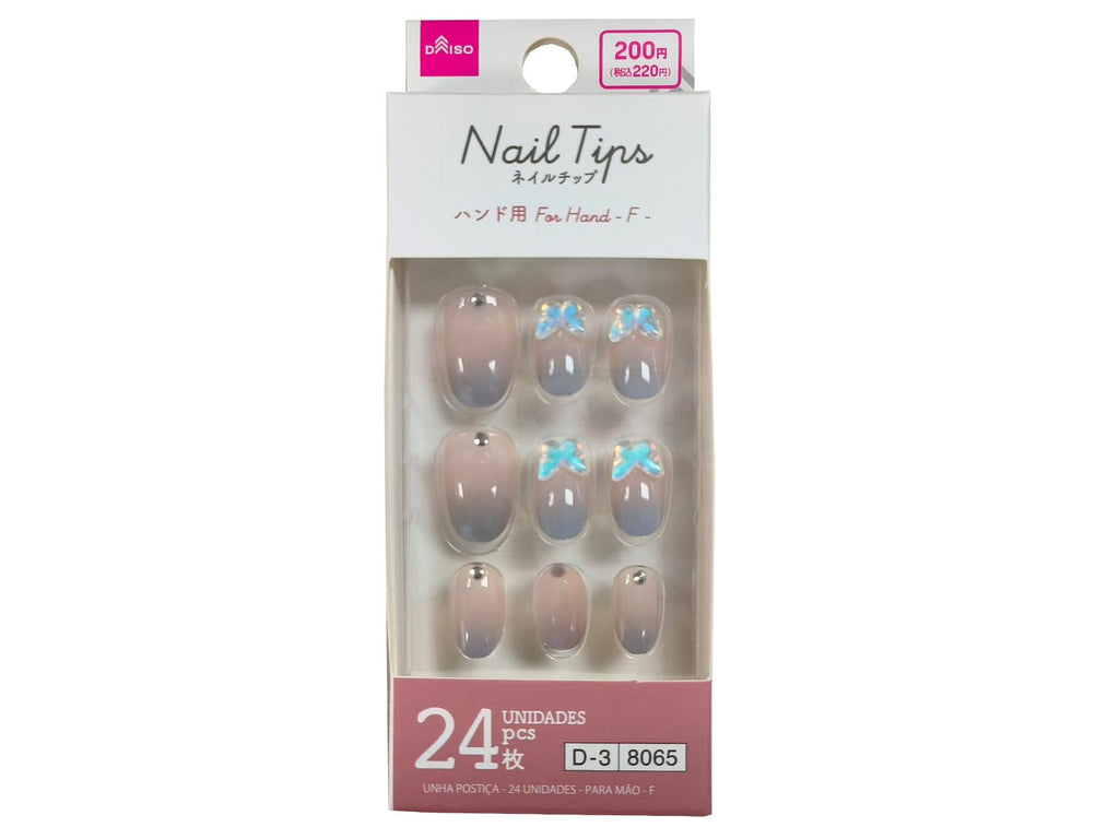 ネイルチップ（２４枚、ハンド用、Ｆ） ダイソー(DAISO)
