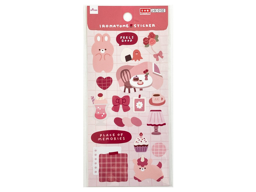 シール（いろまとめ、ピンク２） ダイソー(DAISO)