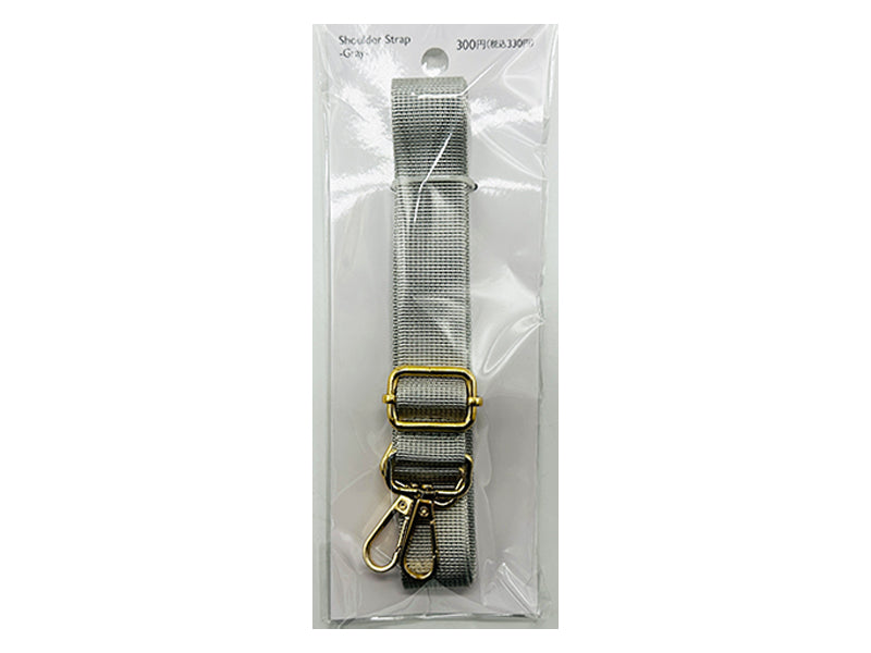 ショルダーストラップ（ＧＹ、約１３０ｃｍＸ２．５ｃｍ） ダイソー(DAISO)
