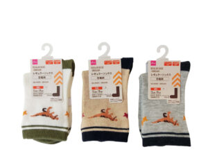 レギュラーソックス（キッズ、恐竜柄） ダイソー(DAISO)
