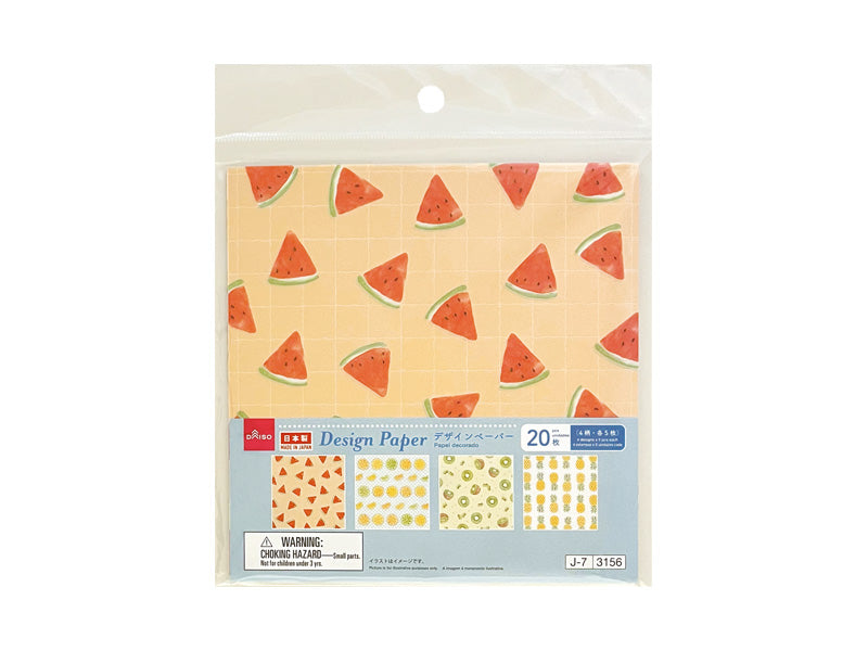 デザインペーパー（夏柄、フルーツ） ダイソー(DAISO)