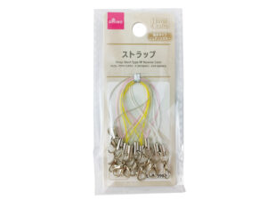 ストラップ（短めタイプ、９個、ニュアンスカラー） ダイソー(DAISO)