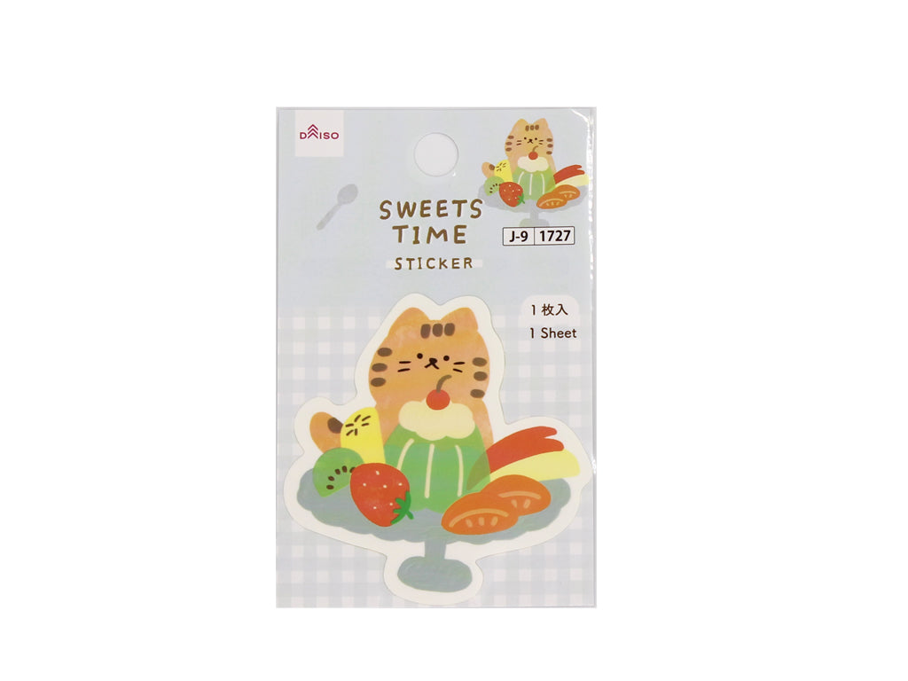 ステッカー（Ｓｗｅｅｔ Ａｎｉｍａｌｓ、ネコ、２） ダイソー(DAISO)