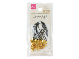ストラップ金具（黒色、１０個） ダイソー(DAISO)