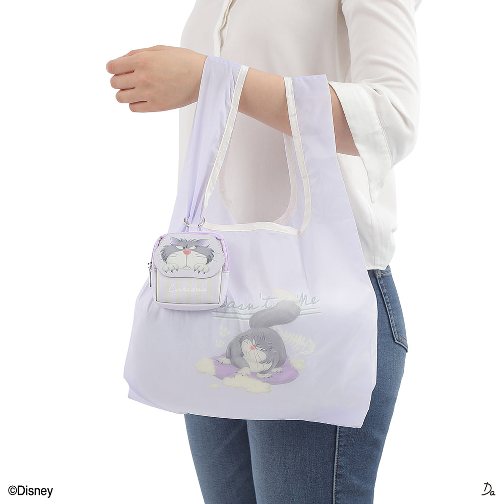 チャーム付エコバッグ、ＰＵ（ルシファー） ダイソー(DAISO)