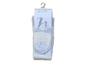 ふわふわかかとケア着圧ハイソックス（ＢＬ） ダイソー(DAISO)