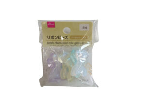 ビーズ（リボン、パールカラー、ラメ、８個） ダイソー(DAISO)