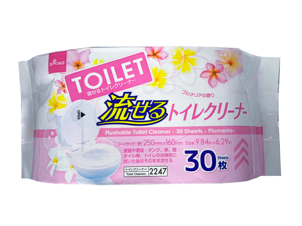 流せるトイレクリーナー（３０枚、プルメリア） ダイソー(DAISO)