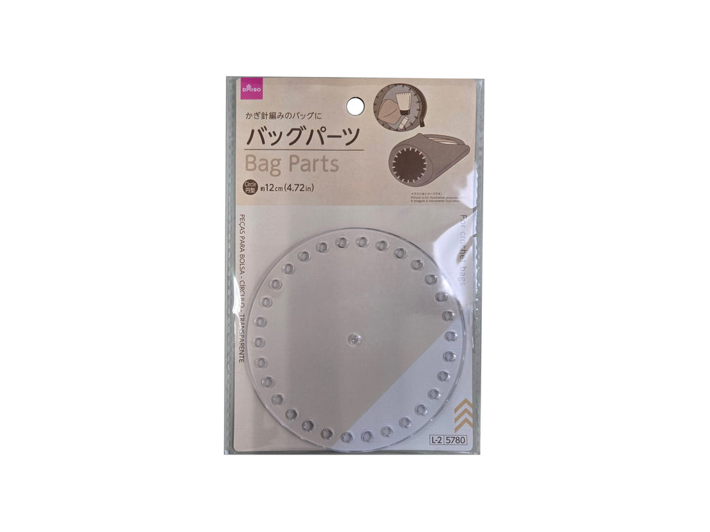 バッグパーツ（円型、クリア） ダイソー(DAISO)