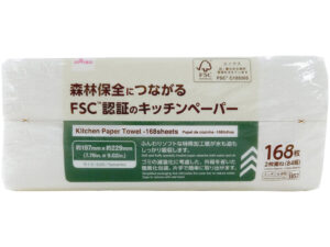 キッチンペーパー（ＦＳＣ、８４組、１６８枚） ダイソー(DAISO)