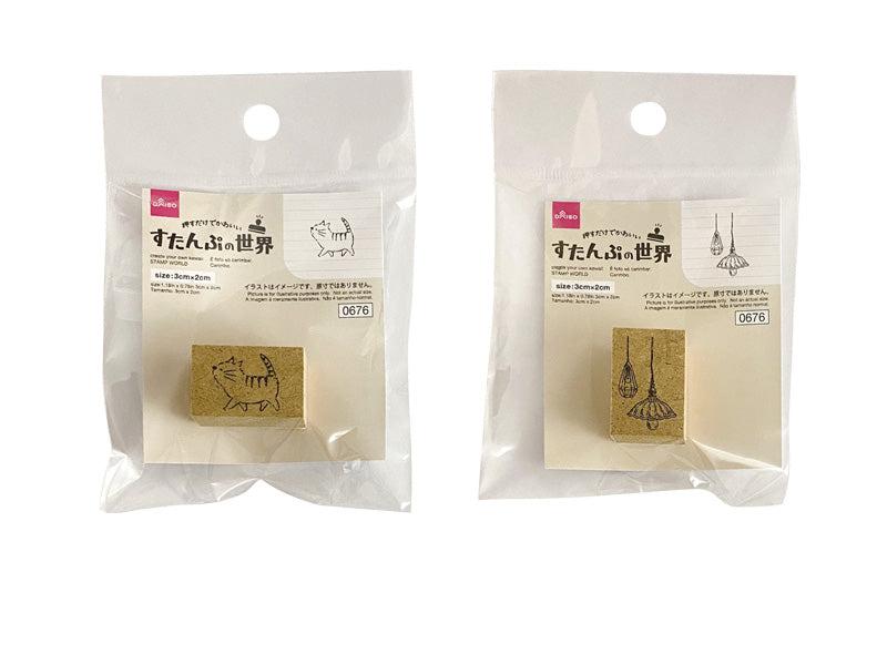 すたんぷの世界（ねことあかり） ダイソー(DAISO)