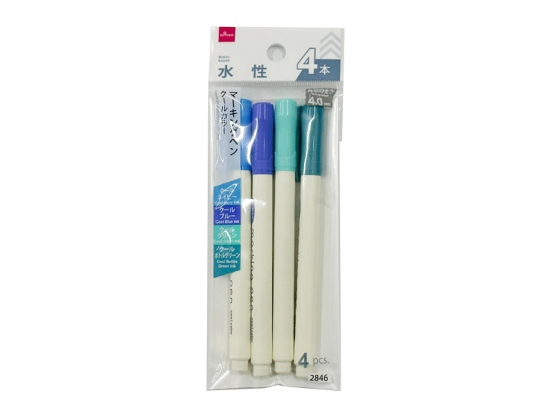 マーキングペン（クールカラー、４本） ダイソー(DAISO)