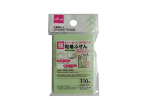 強粘着ふせん（罫線付、緑） ダイソー(DAISO)