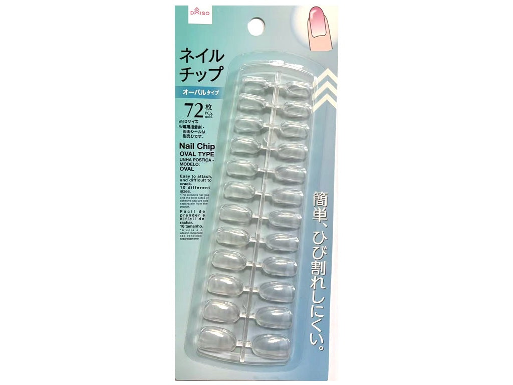 ネイルチップ（オーバル、７２枚） ダイソー(DAISO)