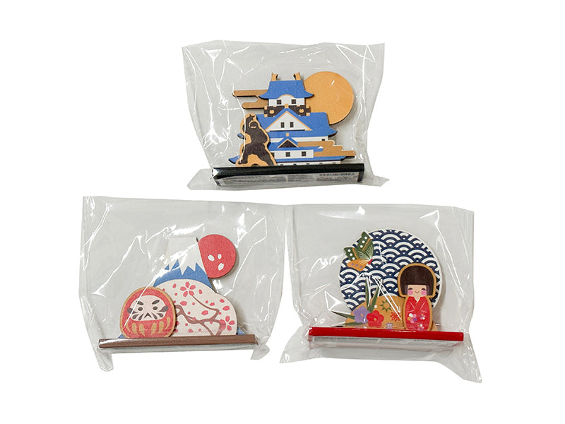 木製オーナメント（だるま、忍者、こけし） ダイソー(DAISO)