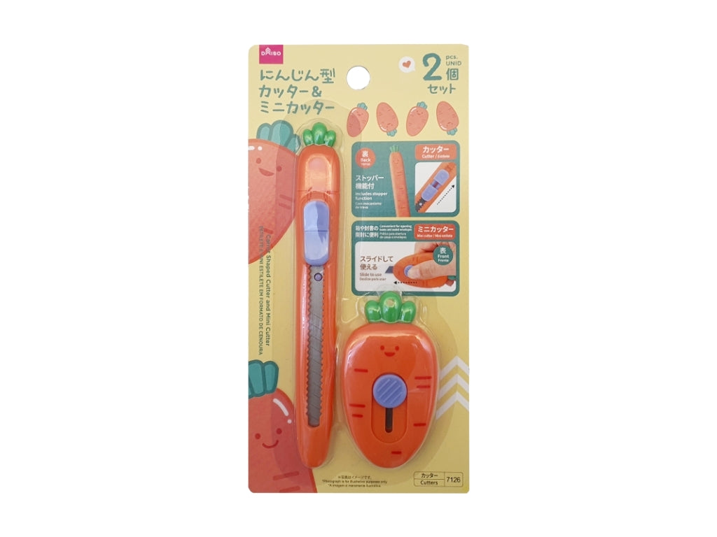 にんじん型カッター＆ミニカッター ダイソー(DAISO)