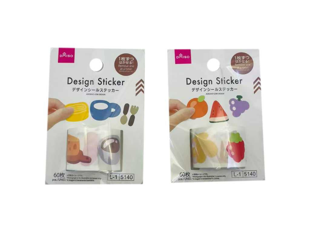 デザインシールステッカー（６０枚） ダイソー(DAISO)