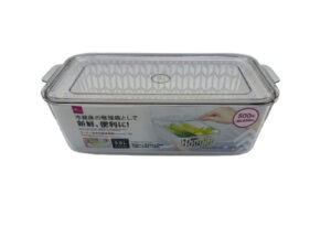 キッチン透明冷蔵庫容器（メッシュトレー付） ダイソー(DAISO)