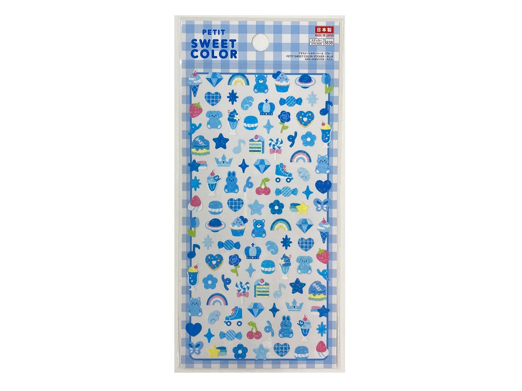 プチスイートカラーシール（ブルー） ダイソー(DAISO)