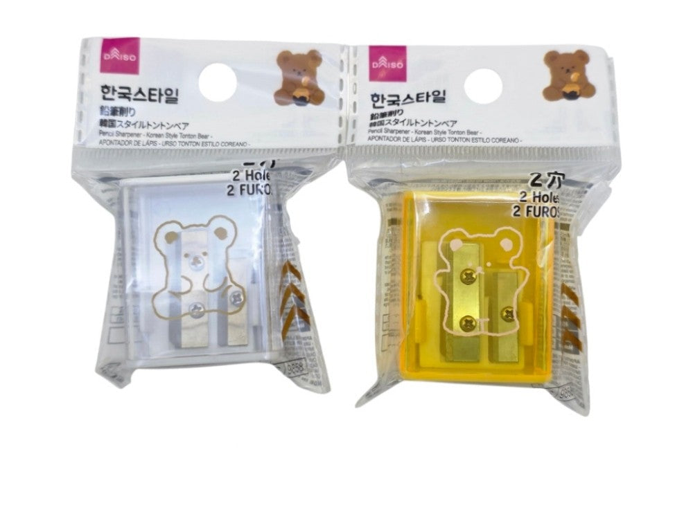 鉛筆削り（韓国スタイルトントンベア、２穴） ダイソー(DAISO)
