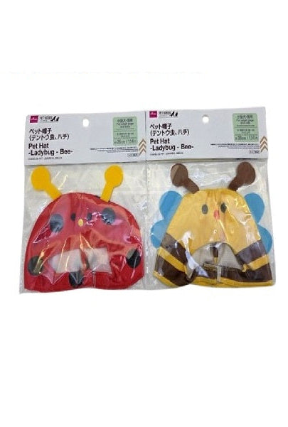 ペット帽子（テントウ虫、ハチ） ダイソー(DAISO)