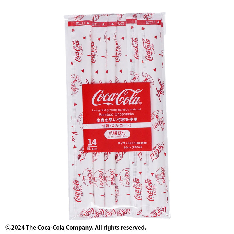 竹箸（コカ・コーラ、ＳＳＣＥ、爪楊枝付、１４膳） ダイソー(DAISO)