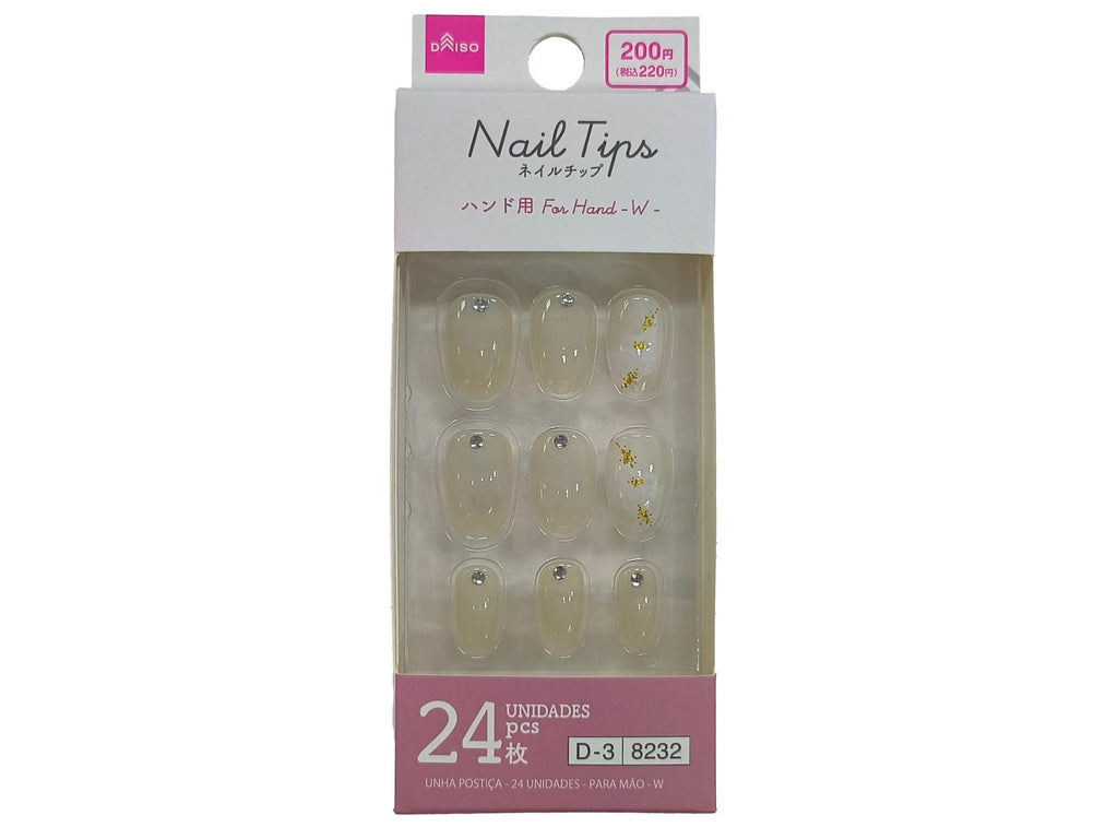 ネイルチップ（２４枚、ハンド用、Ｗ） ダイソー(DAISO)