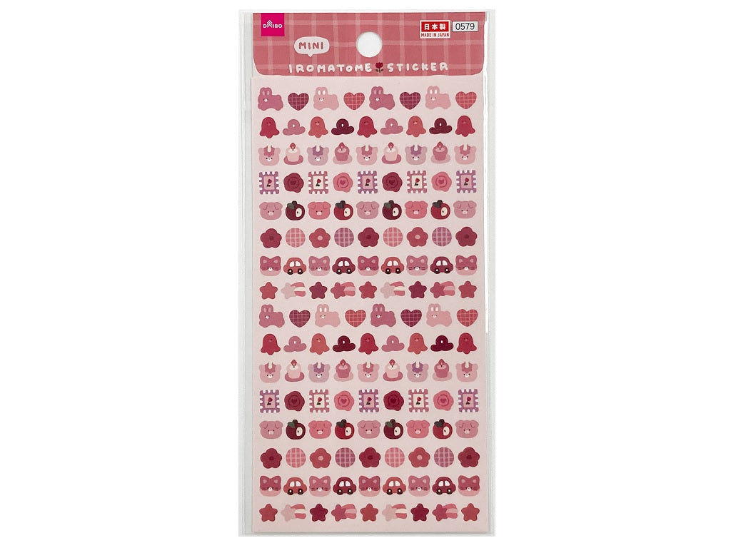 シール（ミニいろまとめ、ピンク） ダイソー(DAISO)