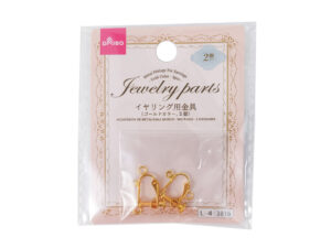 イヤリング用金具（ゴールドカラー、２個） ダイソー(DAISO)